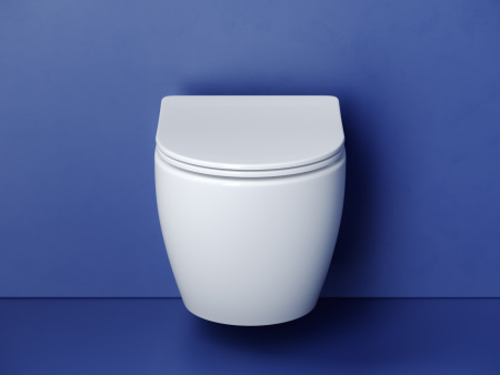 Унитаз подвесной Ceramica Nova METROPOL CN4002T белый с сиденьем микролифт безободковый смыв торнадо